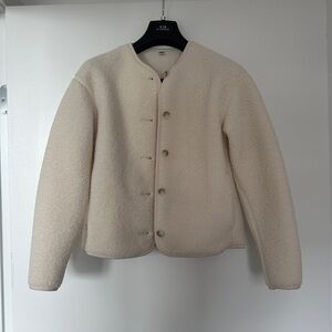 Uniqlo Cream Teddy Jacket